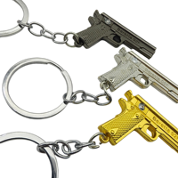 Porte-clés mousqueton en alliage de zinc Jedi Survival, modèle de pistolet à signal P92, pendentif revolver, simplicité moderne, étanche, tendance mode