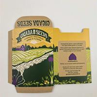 Enveloppe écologique personnalisée en papier offset pour sachets de graines de légumes/fleurs/herbes, certifiée