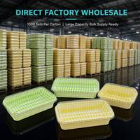 Boîtes en plastique transparentes jetables personnalisées pour gâteaux, pains, macarons, contenants rectangulaires transparents pour l'emballage alimentaire
