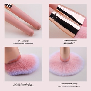New Arrival 2 Pack Cosmetic <strong>Brushes</strong> Soft Fluffy Face Blush Powder Makeup Tool for Starters - Product Image 5