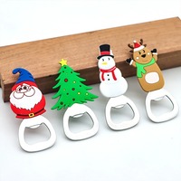 Ouvre-bouteille magnétique de Noël personnalisé avec aimant pour réfrigérateur, cadeau promotionnel de Noël