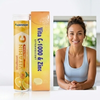 Compléments de soin de la peau à marque privée, biologiques, multi-vitamines C, Calcium, Magnésium, comprimés effervescents de Vitamine C 100mg 1000mg