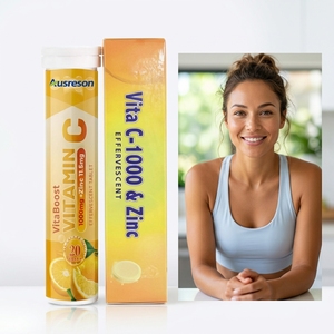 Ausreson Marque Privée Comprimés Bio <span class=keywords><strong>Multi</strong></span>-Vitamines C Calcium Magnésium Prix 100mg 1000mg Comprimés Effervescents <span class=keywords><strong>Vitamine</strong></span> C - Product Image 1