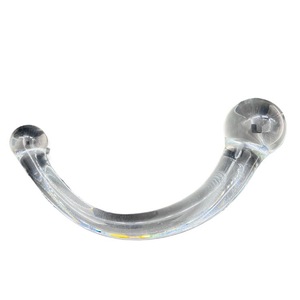 Plug anal en verre transparent en forme de lune, baguette en verre lisse, jouet pour adultes pour femmes - Product Image 1
