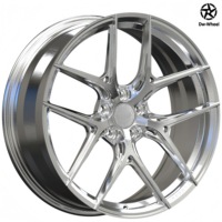 Rines Deportivos de Aleación de Aluminio Forjado Monobloque DW de 18, 19, 20, 22 y 24 Pulgadas con Borde Plateado Pulido para BMW M4 M5 Audi RS5 RS7 S4
