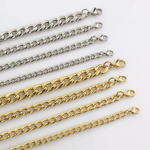 Stainless Steel Cuban Necklace Chunky Chain Unisex Hip Hop Style 304 Steel U Shape Gift Necklace - Product Image 2