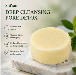 <span class=keywords><strong>Savon</strong></span> éclaircissant aux sept herbes biologiques avec logo personnalisé, exfoliant, resserre les pores, végétalien, <span class=keywords><strong>savon</strong></span> botanique chinois ancien - Product Image 3