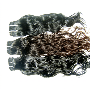 Extensiones de Cabello Humano Virgen Remy con Doble Trama y Ondas Sueltas, 100g, Cabello Indio Crudo Sin Procesar, Listo para Permanente - Product Image 1