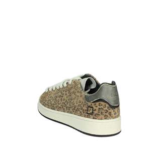 D.A.T.E. Zapatillas Donna W411-BA-MX-LE Beige con Estampado de Leopardo y Suela Gruesa - Product Image 2