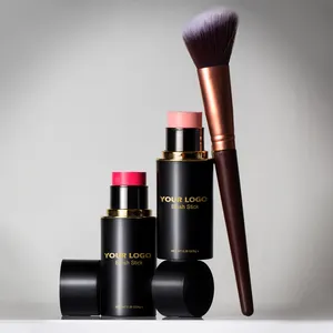 3 in 1 Long Wearing Moisture Creamy Blush Private Label Hot Pink Blush High Quality Luxury Aluminium Packaging Blush Stick