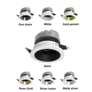 Led Ceiling Recessed Dimmable Antiglare Hotel Indoor Home <strong>Bar</strong> 220v New Modern Black Deep Cob <strong>Spotlight</strong> - Product Image 5