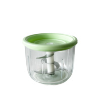 350ml Unieke Vormgegeven Glazen Mini Elektrische Knoflookhakker Draagbare Groente- & Babyvoedselprocessor