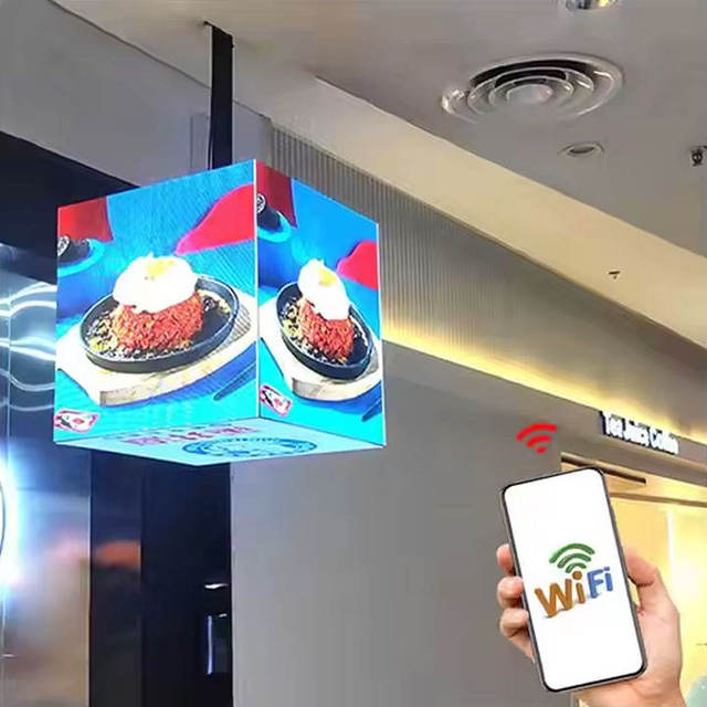 P2.5 360 Degree Rotating Magic Rubik's Cube Led Display Screen for Shopping Mall Advertising Signboard