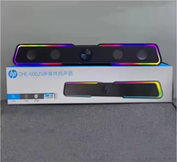 HP DHE-6002 RGB Ordinateur SoundBar HiFi Son Stéréo Portable Filaire Haut-parleurs de Bureau pour PC TV Cinéma