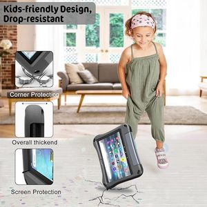 Étui pour tablette enfant en mousse EVA pour <span class=keywords><strong>Amazon</strong></span> Fire <span class=keywords><strong>HD</strong></span> 10 13th/11th Gen 2023/2021 housse robuste antichoc avec béquille pliable - Product Image 6