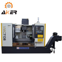 Machine de fraisage CNC simple XK7136 de haute qualité et à prix abordable, VMC à changement d'outil automatique, table de 650x400x500mm, déplacement de table 0,01mm