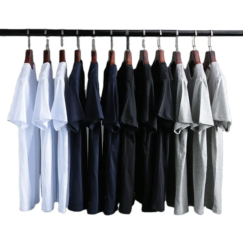 Commercio all'ingrosso di Alta Qualità degli uomini di Pianura Tinti di Bianco Tee Sublimazione Personalizzato mens magliette spazi vuoti di Grandi Dimensioni T-Shirt Per L'estate