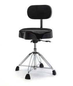 Tabouret à tambour hydraulique avec dossier - Product Image 1