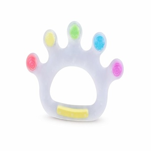 Jouet de dentition souple en silicone de qualité alimentaire sans BPA, en forme de lapin, motif animal de dessin animé, anti-morsure, pour bébés de 0 à 24 mois - Product Image 1