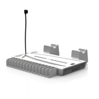 Compatible avec les manettes DualSense, pour console numérique/disque P5/P5 Slim avec 15 emplacements de stockage de cartes, station de charge PlayStation5
