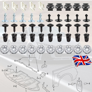 Kit de 50 Piezas de Tornillos y Clips de Montaje para el Capó del Coche, Marca Winning Journey, para Reparación y Reemplazo del Chasis de Volkswagen Audi A4 A6 A8 TT - Product Image 1