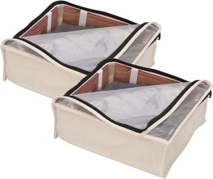 Opvouwbare Schoen Opbergdoos Met Stalen <span class=keywords><strong>Frame</strong></span>, Transparante Stofdichte Organizer Voor Thuiskast Stapelbare Schoenencontainer Voor Ruimte - Product Image 1