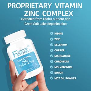 Complément alimentaire au zinc personnalisé, 60 capsules pour soutenir le système immunitaire, extraits de zinc de qualité supérieure en capsules - Product Image 5