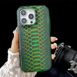 Étui de téléphone en cuir de <span class=keywords><strong>python</strong></span> de marque de mode pour Apple 16promax, protection contre les chutes pour Apple 15pro, 14/13/12/11 Tpu - Product Image 4