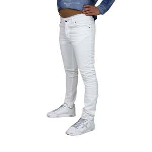 Pantalon pour homme Costume National NMS40005JE Blanc Coupe ajustée Vêtement décontracté - Product Image 2