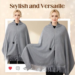 Manta Térmica Portátil <span class=keywords><strong>de</strong></span> Fábrica para Exteriores, Chal Calefactable, Lavable, para Adultos, Invierno, Plegable, <span class=keywords><strong>de</strong></span> Franela, Eléctrica - Product Image 6