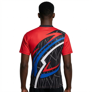 Camisetas de Boliche con Media Cremallera y Logotipo Personalizado por Sublimación, Manga Corta, 100% Poliéster, Unisex, Transpirables, Jersey Deportivo de Verano - Product Image 2