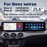 Autoradio GPS de navigation 25,6 pouces, lecteur multimédia stéréo avec écran tactile, CarPlay Android pour Mercedes A/B W176 W246 13-18