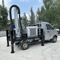 Camion de forage de puits d'eau diesel à faible consommation de carburant, équipement de forage minier, pompe et moteur haute performance
