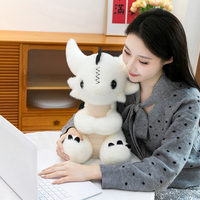En gros : Jouets en peluche dragon, Coussins en peluche, Jouets en peluche monstre personnalisés, Jouet en peluche dragon noir et blanc