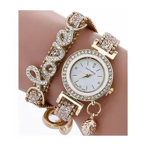 Vrouwen Armband Horloges Dames Lichtmetalen Band Strass Quartz Horloge Luxe Mode Horloge Sieraden Set