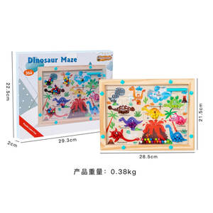 Montessori 3 stijlen doolhoven Speelgoed Houten educatief speelgoed Vroeg educatief Dierentransport Cognitieve beste cadeaus voor kinderen - Product Image 4