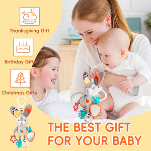 Jouet interactif pour poussette et siège auto, directement de l'usine, avec sons de clochettes, jouets suspendus pour bébé de 0 à 12 mois, pour aires d'activités et berceaux - Product Image 4