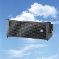DBK Haut-parleurs Line Array doubles de 8 pouces de haute qualité pour intérieur et extérieur, système audio professionnel passif
