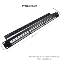 Panel de Conexiones CNKL de 24 Puertos, 1U, UTP, 19 Pulgadas, sin Módulo, para Sistemas de Cableado de Red