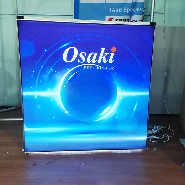 Lintel Fabric Backlit Advertising Light Box Frameless Fabric Led Backlit Seg Light Box Exhibition Wall Banner Fabric Booth Stand