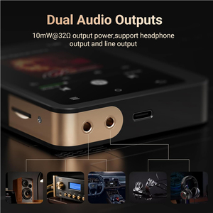 Máy nghe nhạc MP3 <span class=keywords><strong>HiFi</strong></span> 5.3 với màn hình 2.8 inch độ phân giải cao, hỗ trợ DSD không mất dữ liệu, âm thanh kỹ thuật số di động, hỗ trợ <span class=keywords><strong>FLAC</strong></span> & WAV, mở rộng bộ nhớ lên đến 1TB - Product Image 2