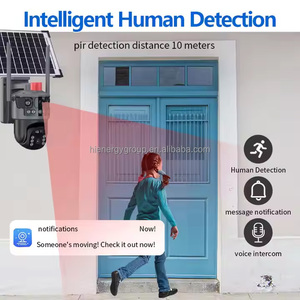 Cámara CCTV 4G V380PRO Solar para exteriores, 1080P, 4 ojos, tres imágenes, Wifi inalámbrico, <span class=keywords><strong>circuito</strong></span> <span class=keywords><strong>cerrado</strong></span>, <span class=keywords><strong>TV</strong></span>, 32G, 128G, opciones de tarjeta de memoria - Product Image 2