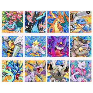 Populaire et très vendu : Art de bande dessinée Pokémon, Fan art Pikachu, Collection d'accessoires, Aimant de réfrigérateur en acrylique, Booster Pack, Jeu de société - Product Image 6