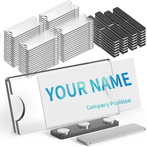 Badge Magnetico Personalizzato Danone di Alta Qualità con Fibbia Magsafe e Piastra Metallica, Porta Badge Magnetico - Product Image 1