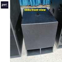 Système de sonorisation PAT 666combo Mini Line Array, colonne de 4,5 pouces avec caisson de basses de 18 pouces, 800 W RMS, système de sonorisation stéréo PA pour mariages/églises