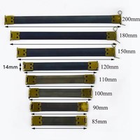 Meetee BF010 8.5-20cm Accessoires de maroquinerie pour sacs, fermoir à bouche doré en métal pour sacs et portefeuilles, à coudre, pour projets DIY faits main