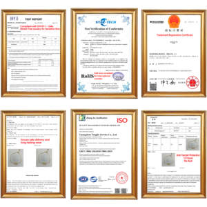 Pendientes de Botón Redondos de Plata de Ley 925 con Halo de Circonita, Chapados en Rodio, Modernos, para Fiesta o Regalo, Certificados por CMA - Product Image 5