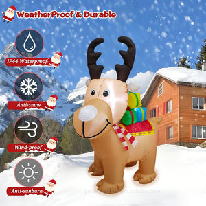 Reno Navideño Inflable de 1.5 m con Cajas de Regalo, Luz LED, Resistente al Agua IP44, Decoración Navideña para Jardín, Hogar, Hotel, Césped, Fiesta - Product Image 6