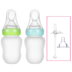 Cucchiaio in Silicone bottiglia neonato allattamento Sippy Cup biberon a tre usi biberon set alimentazione portatile - Product Image 2