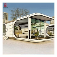 Couleur personnalisée Design moderne Villa conteneur de luxe Capsule Hôtel Espace Capsule Maison